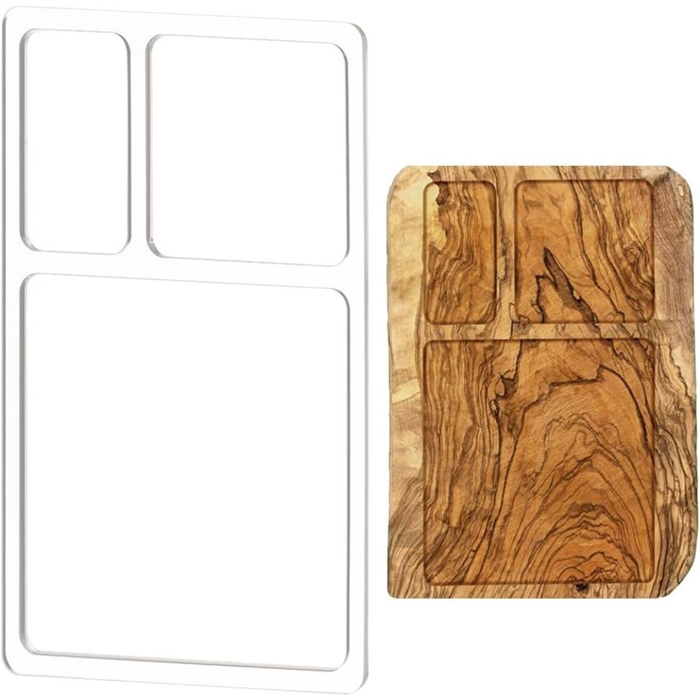 Woodworking Router Templates - 3 Cepli Valet Tepsisi Freze Şablonları