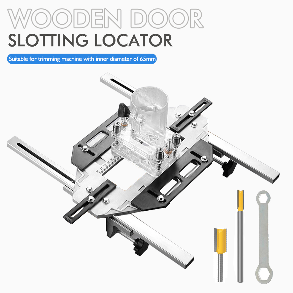 Woodworking Router Templates - Kapı Menteşe Şablonu Delik Kılavuzu Jig