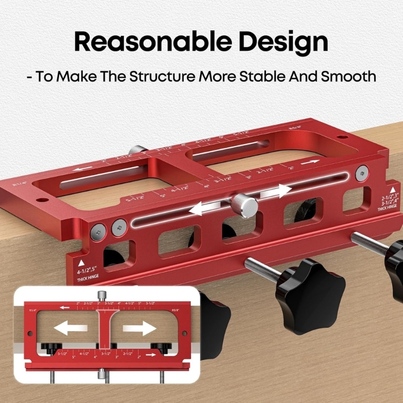 Woodworking Router Templates - 203F Kapı Menteşe Jigleri 2,5” 5”