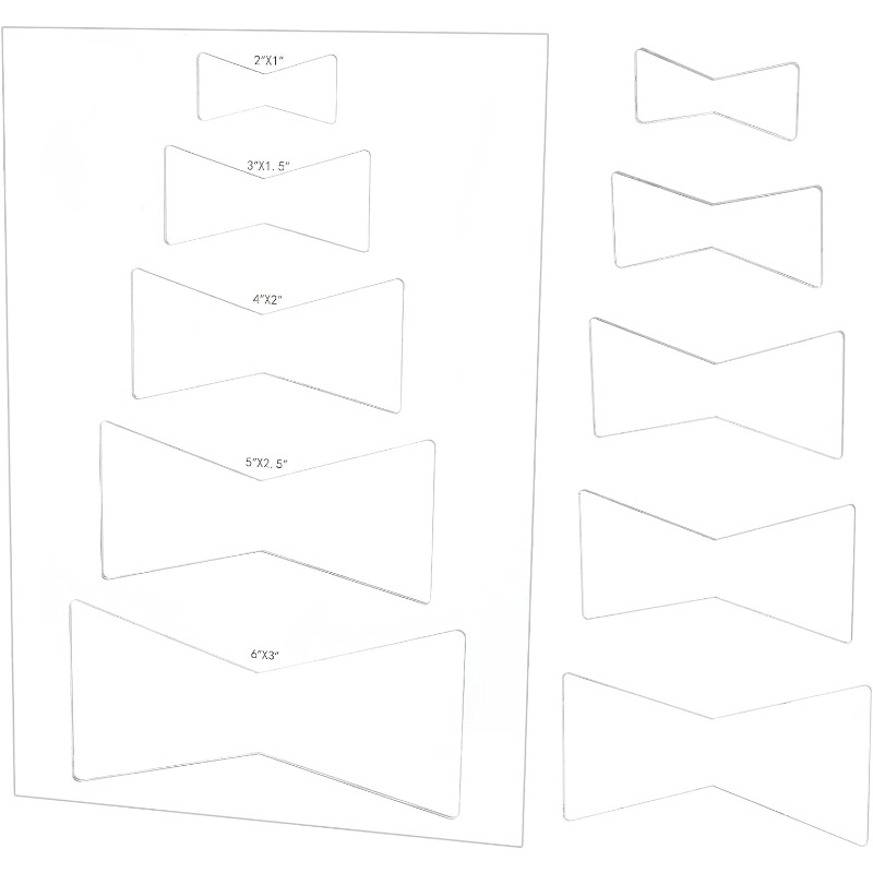 Woodworking Router Templates - 1 adet Kelebek Kakma Şablon Seti
