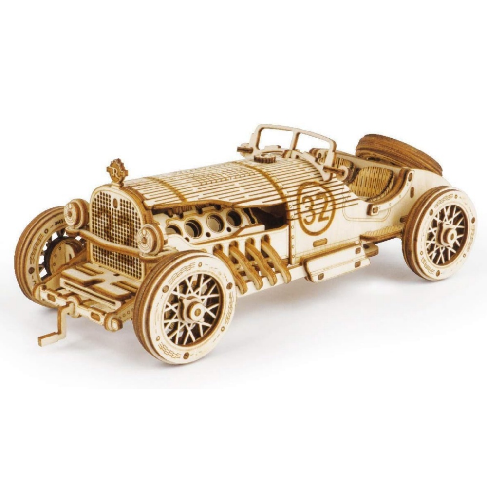 Woodworking Kits For Kids - Robotime Klasik Araba 3D Ahşap Yapboz