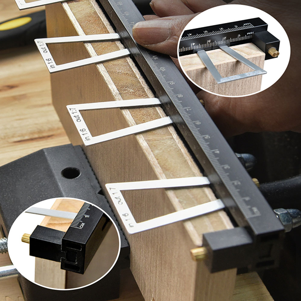 Woodworking Kumiko - 28 adet/takım Kırlangıç Zıvana İşaretleme Ölçer,