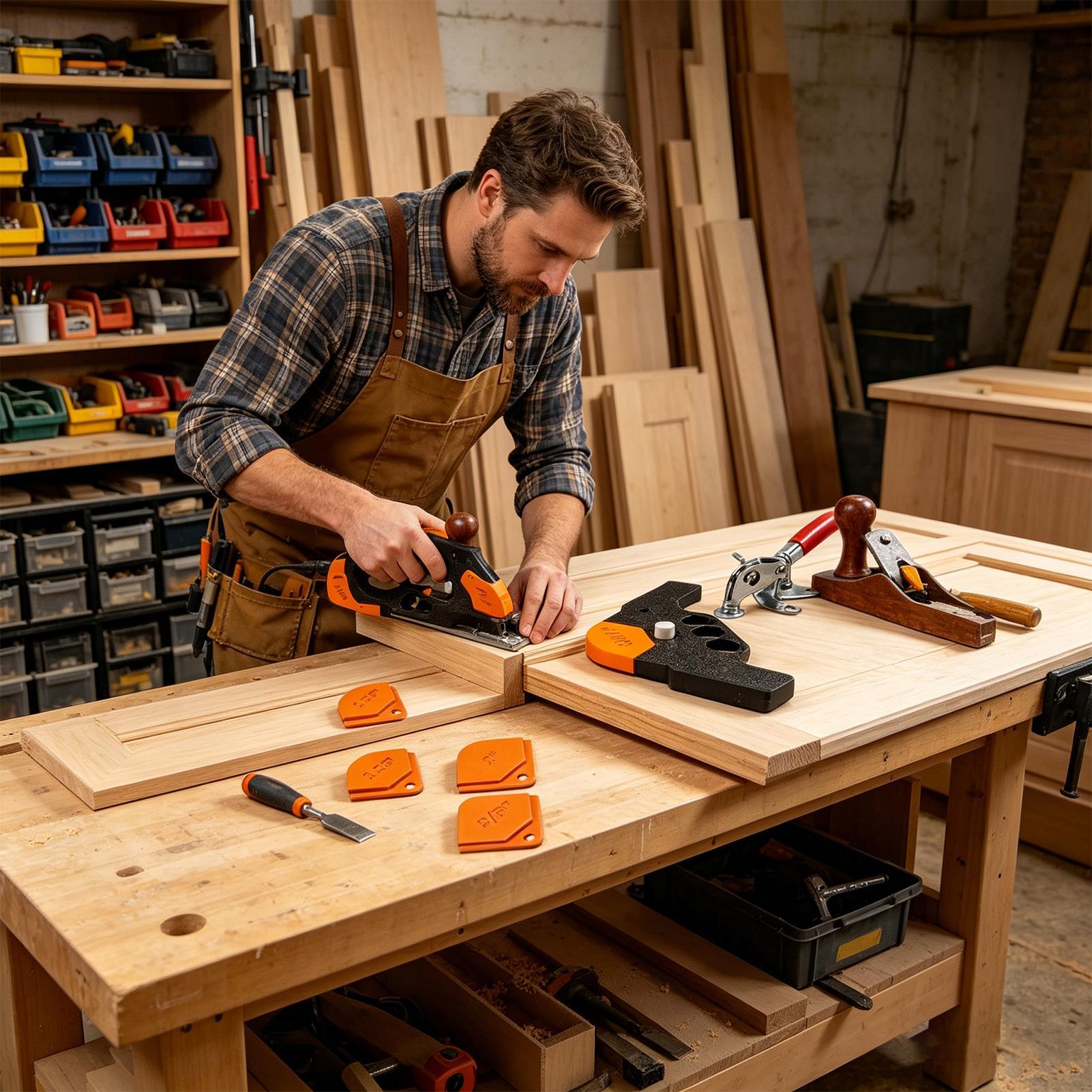 Woodworking Router Templates - Yönlendirici Köşe Yarıçapı Şablonu 5 Parça