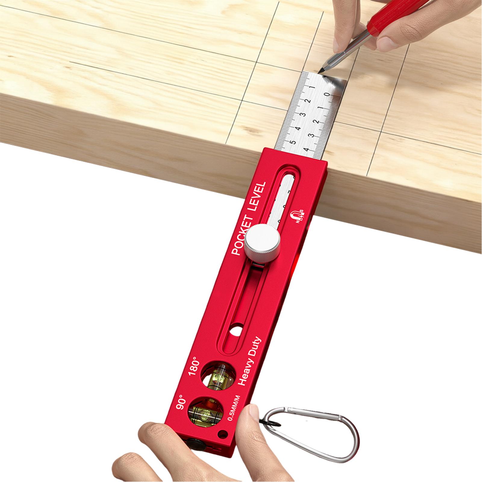 Woodworking Workshop Layout - Ağaç İşleme Ölçme Aletleri Manyetik Yatay