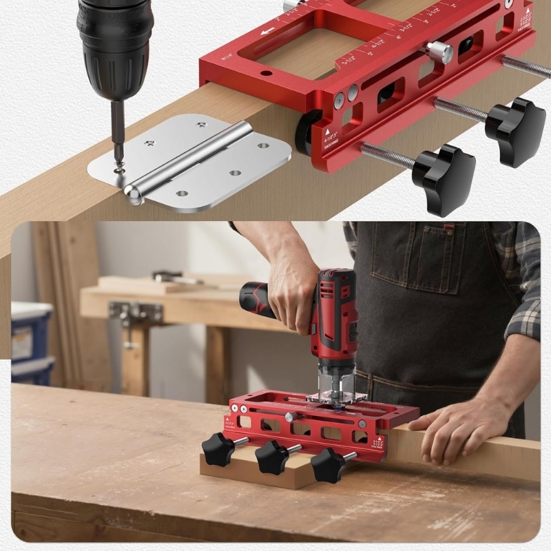 203F Kapı Menteşe Jigleri 2,5” - Woodworking Router Templates incelemesi ve fiyatı