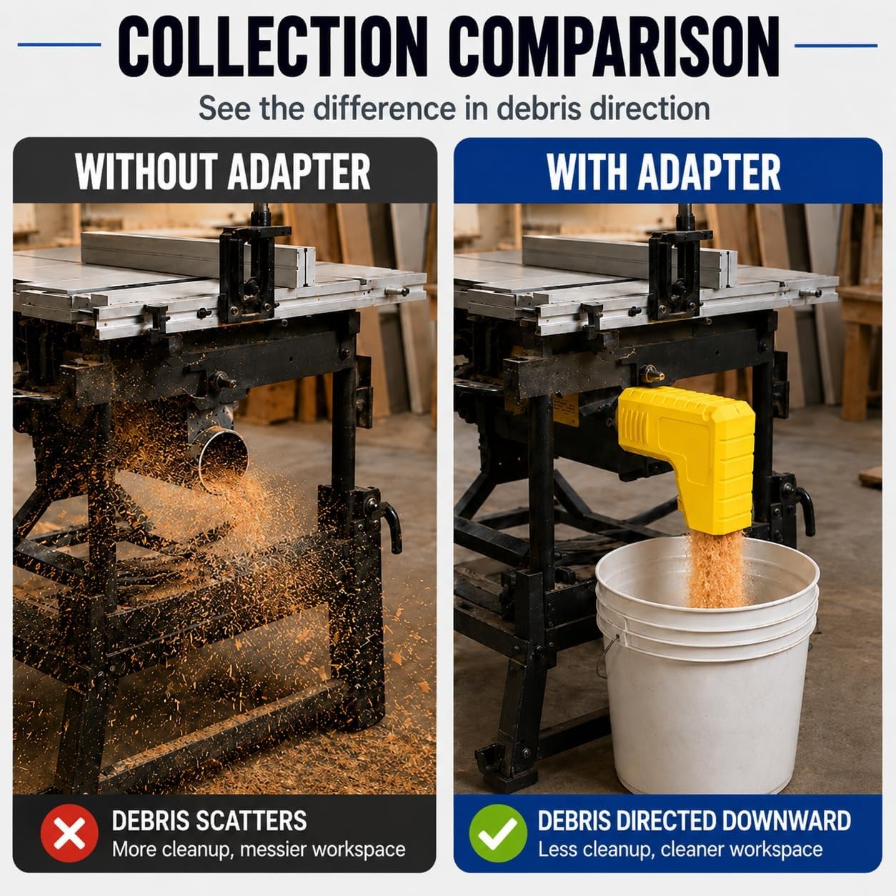 Masaüstü Talaş Toplama Adaptör - Woodworking Dust Collection incelemesi ve fiyatı