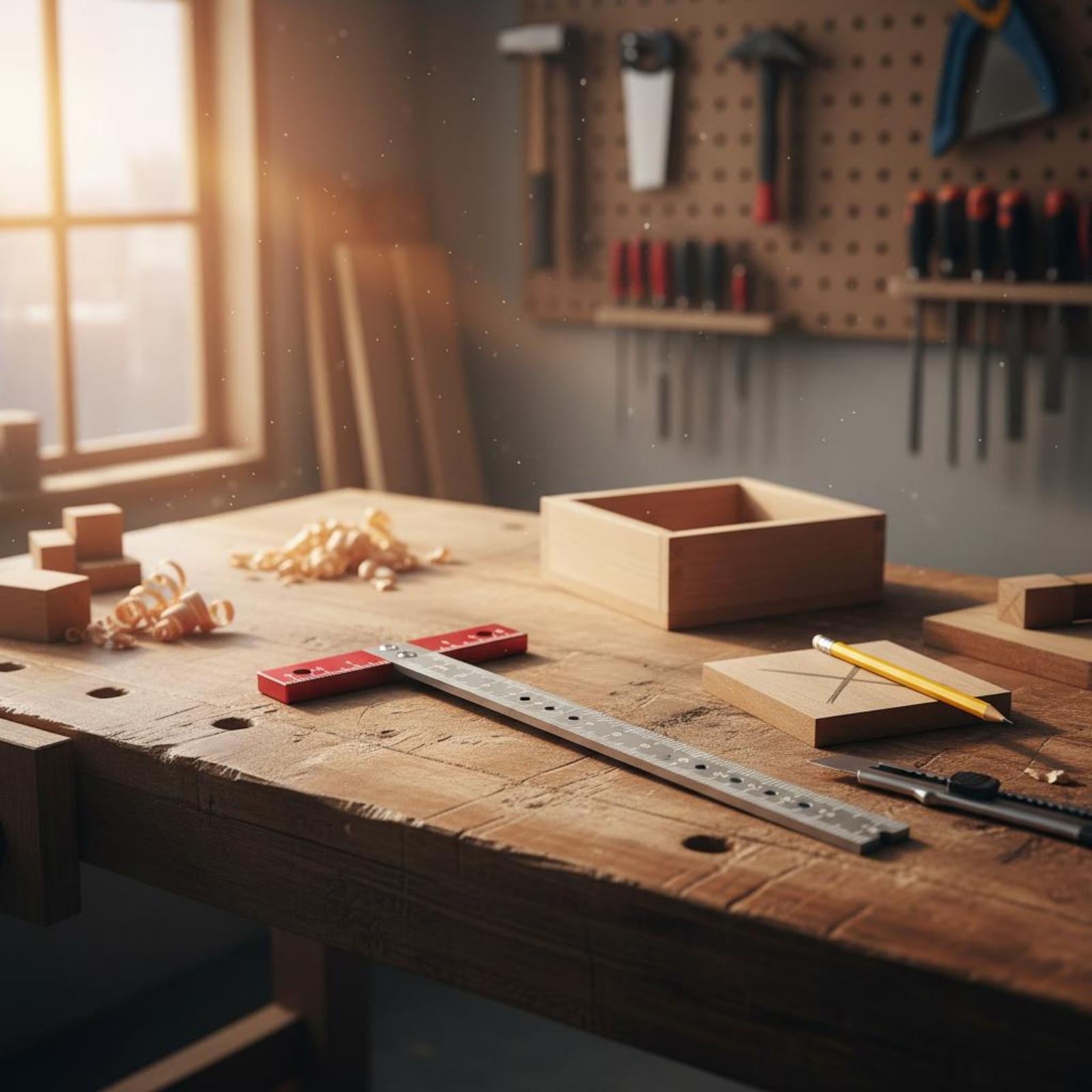T Şeklindeki Cetvel, Doğru İşa - Woodworking Workshop Layout incelemesi ve fiyatı